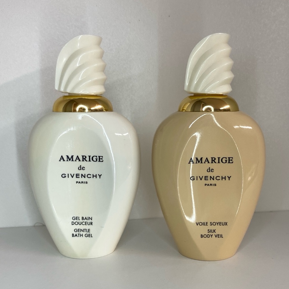 GIVENCHY Amarige Bath Gel & Body Veil Set 200ML Discontinued 90% Full Vintage